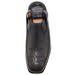 Laurence Dacade Nature Calf Leather Mules in Black